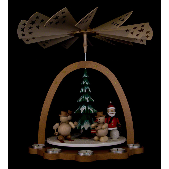 1-stöckige Pyramide Schneemänner - 40 cm