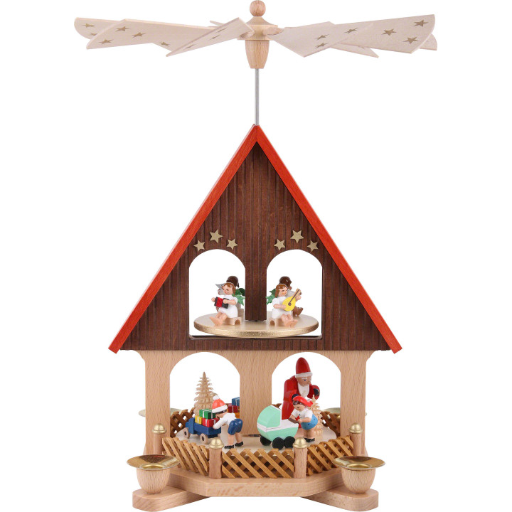 2-Tier Pyramid - House Giving Scene - 36 cm / 14.2 inch