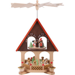 2-Tier Pyramid - House Fairy Tale - 36 cm / 14.2 inch