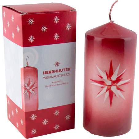 Herrnhuter Christmas Candle - 15 cm / 5.9 inch