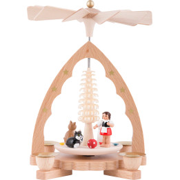 1-Tier Pyramid - Cats - 20 cm / 8 inch