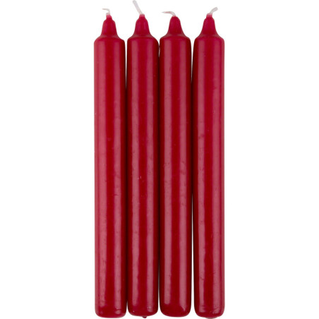 High Quality Table-Candles Antique Red - D 2.0 cm (0.79 Inch)