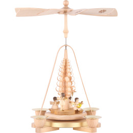 1-Tier Pyramid - Angel Natural Wood - 25 cm / 9.8 inch