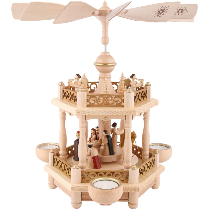 2-Tier Pyramid - 'Nativity' - 35 cm / 13.8 inch