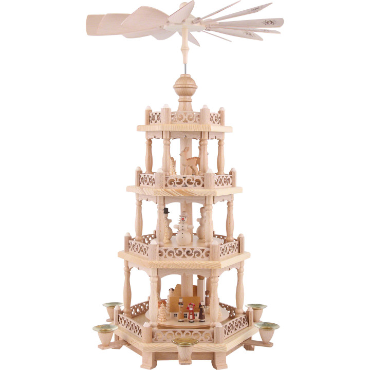 4-Tier Pyramid - Baroque Fence - 57 cm / 22 inch