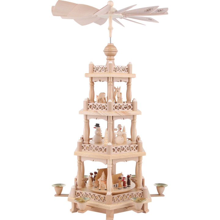 4-Tier Pyramid - Baroque Fence - 57 cm / 22 inch