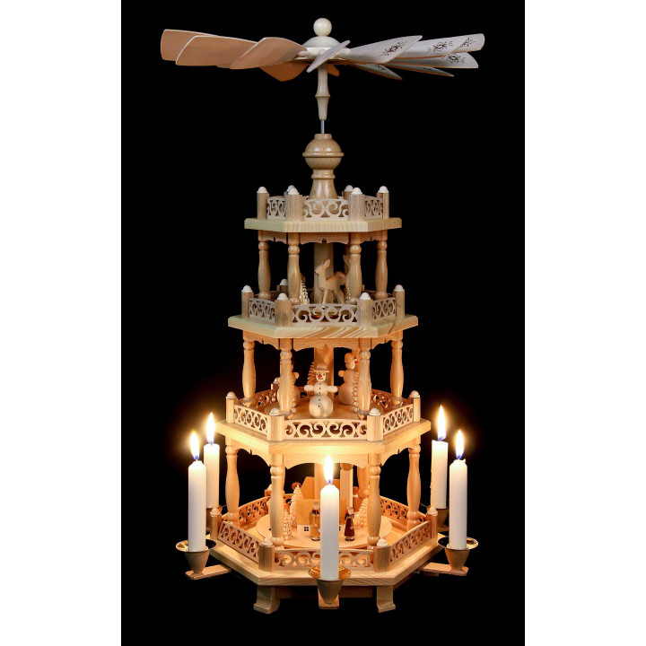 4-Tier Pyramid - Baroque Fence - 57 cm / 22 inch