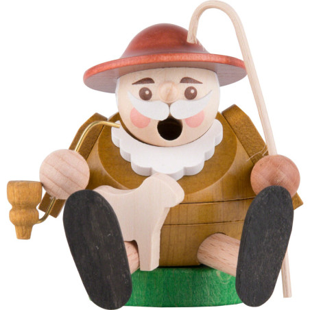 Räuchermännchen mini sitzend - Schäfer - 7 cm