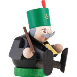 Räuchermännchen mini sitzend - Bergmann - 9 cm