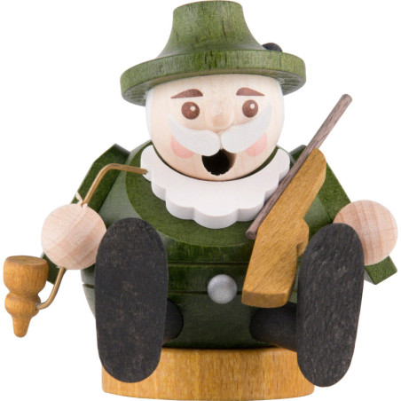 Räuchermännchen mini sitzend - Förster - 7 cm