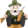 Räuchermännchen mini sitzend - Förster - 7 cm