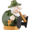 Räuchermännchen mini sitzend - Förster - 7 cm