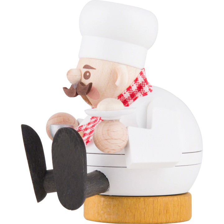 Räuchermännchen mini sitzend - Koch - 8 cm