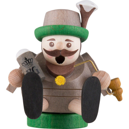 Räuchermännchen mini sitzend - Bayer - 8 cm
