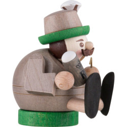 Räuchermännchen mini sitzend - Bayer - 8 cm