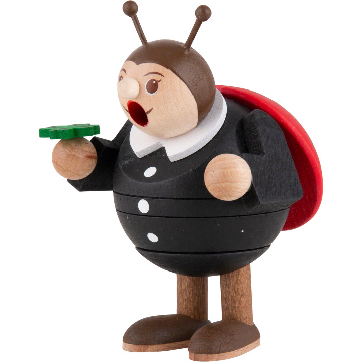 Räuchermännchen Marienkäfer - Minikugelrauchfigur - 9 cm