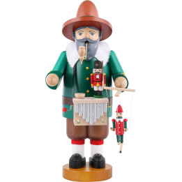 Räuchermännchen Puppenspieler mit Spielwerk - 36 cm