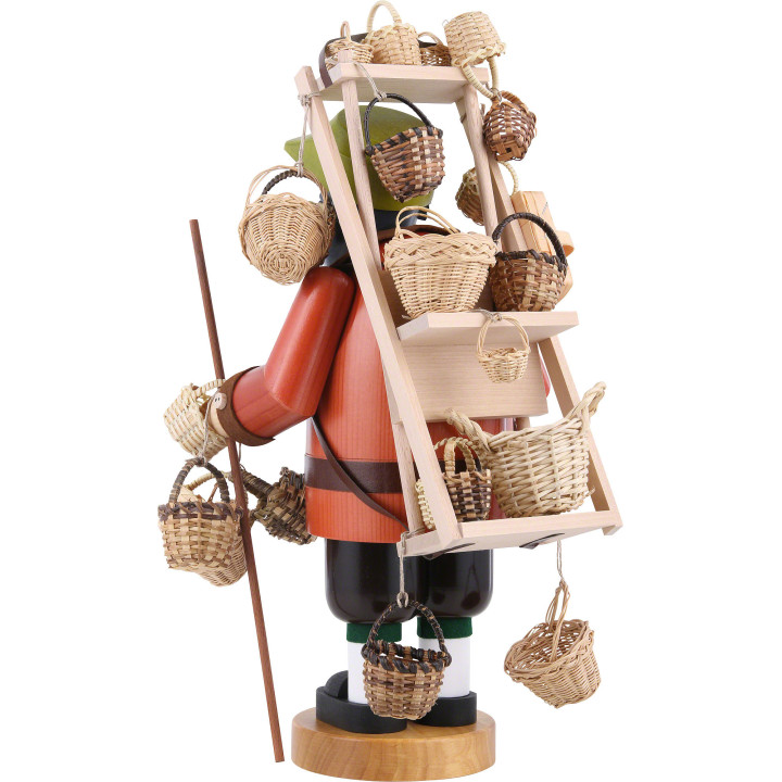 Räuchermännchen Korbhändler - 41 cm