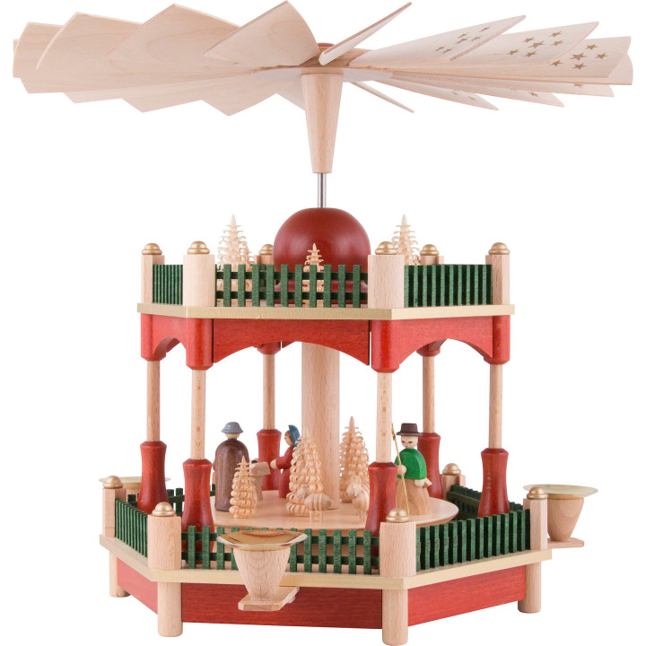 2-Tier Pyramid - Nativity - 28 cm / 11 inch