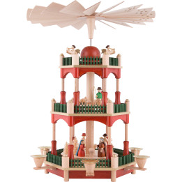 3-Tier Pyramid - Nativity - 39 cm / 15.4 inch