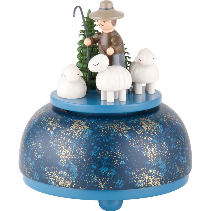 Spieldose Schäfergruppe - 12 cm