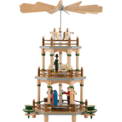 3-stöckige Pyramide Christi Geburt - 35 cm
