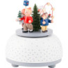 Music Box Children in Winter - 12 cm / 5 inch