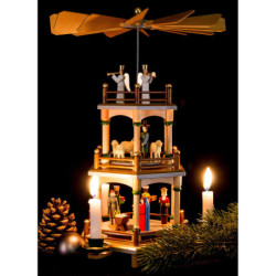 3-stöckige Pyramide Christi Geburt - 35 cm