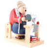 Räuchermännchen Schneiderin sitzend - 16 cm