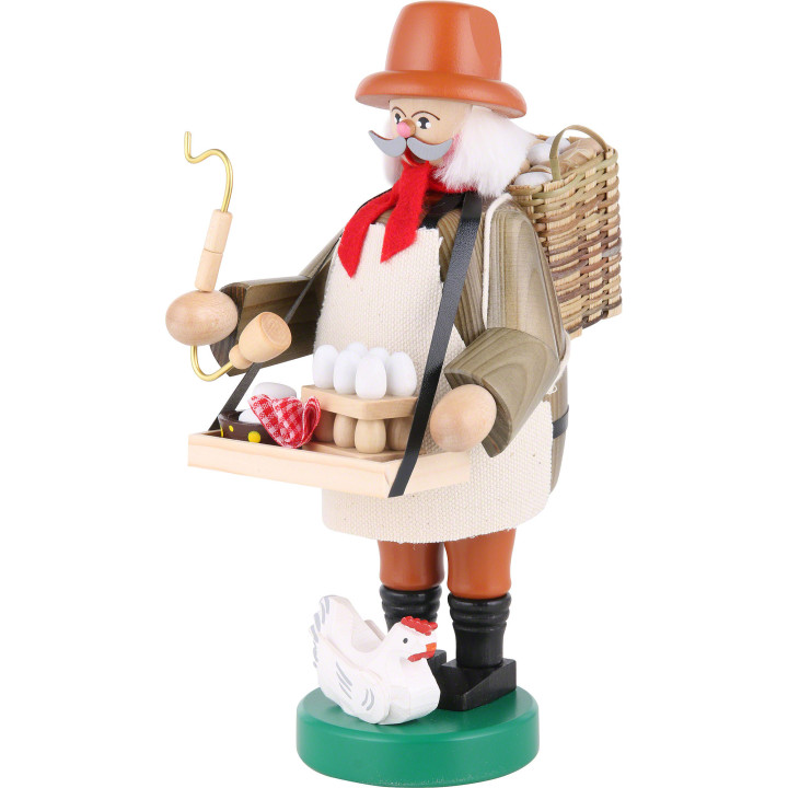 Räuchermännchen Eierverkäufer - 22 cm