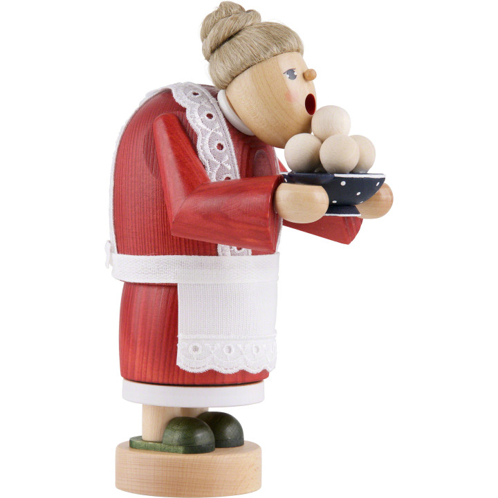 Räuchermännchen Oma mit Klößen - 17 cm