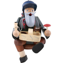 Räuchermännchen Pilzsucher - Kantenhocker - 14 cm