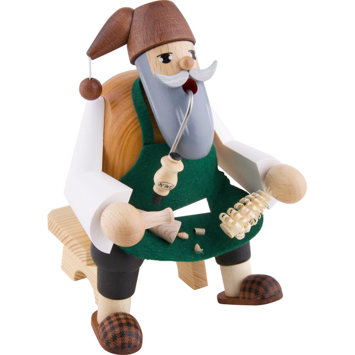 Räuchermännchen Bäumchenstecher, sitzend - 15 cm