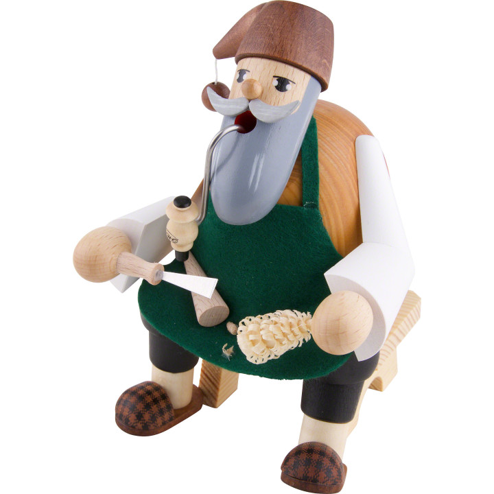Räuchermännchen Bäumchenstecher, sitzend - 15 cm