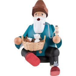 Räuchermännchen Katzenfreund - Kantenhocker - 15 cm