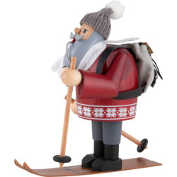 Räuchermännchen Skiwanderer - 19 cm
