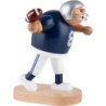 Räuchermännchen Footballspieler blau - 20 cm