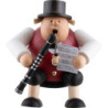 Räuchermännchen Musiker mit Klarinette - 15 cm