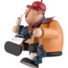 Räuchermännchen Geschirrhändler - Kantenhocker - 15 cm