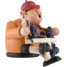Räuchermännchen Geschirrhändler - Kantenhocker - 15 cm
