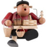 Räuchermännchen Korbhändler - Kantenhocker - 15 cm