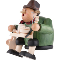 Smoker - Woodcraft Seller - Shelf Sitter - 15 cm / 6 inch