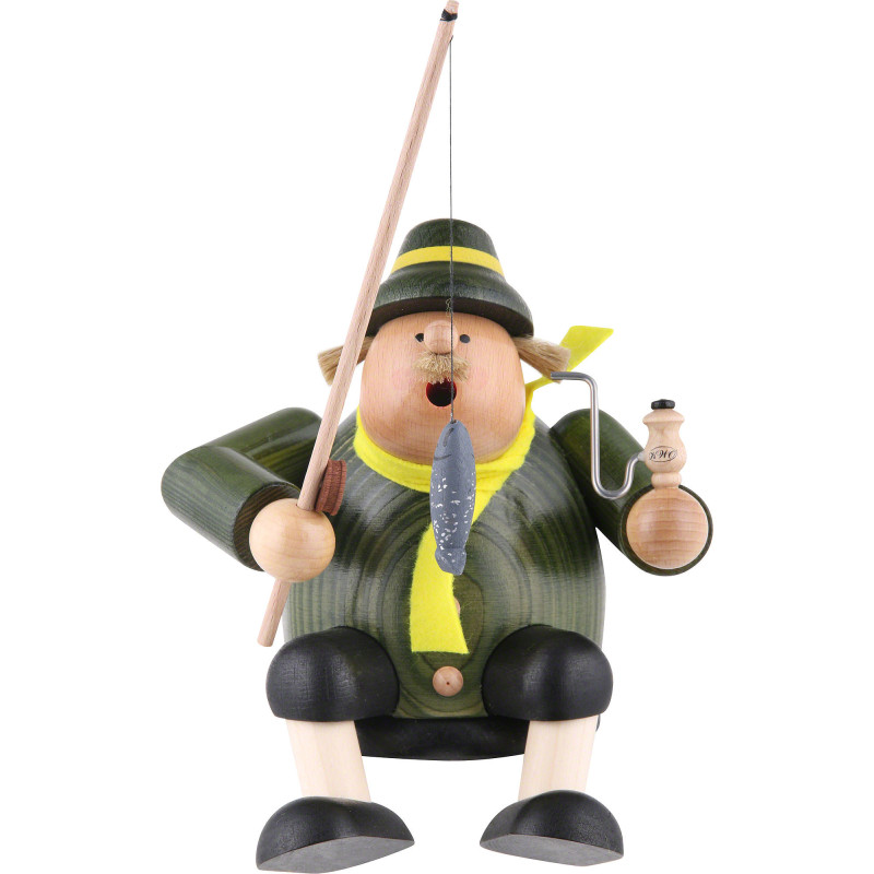 Smoker - Fisherman - Shelf Sitter - 18 cm / 7 inch