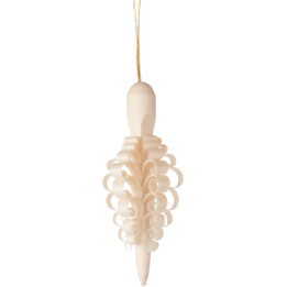 Christbaumschmuck Spanzapfen - 6er Set  - 6 cm