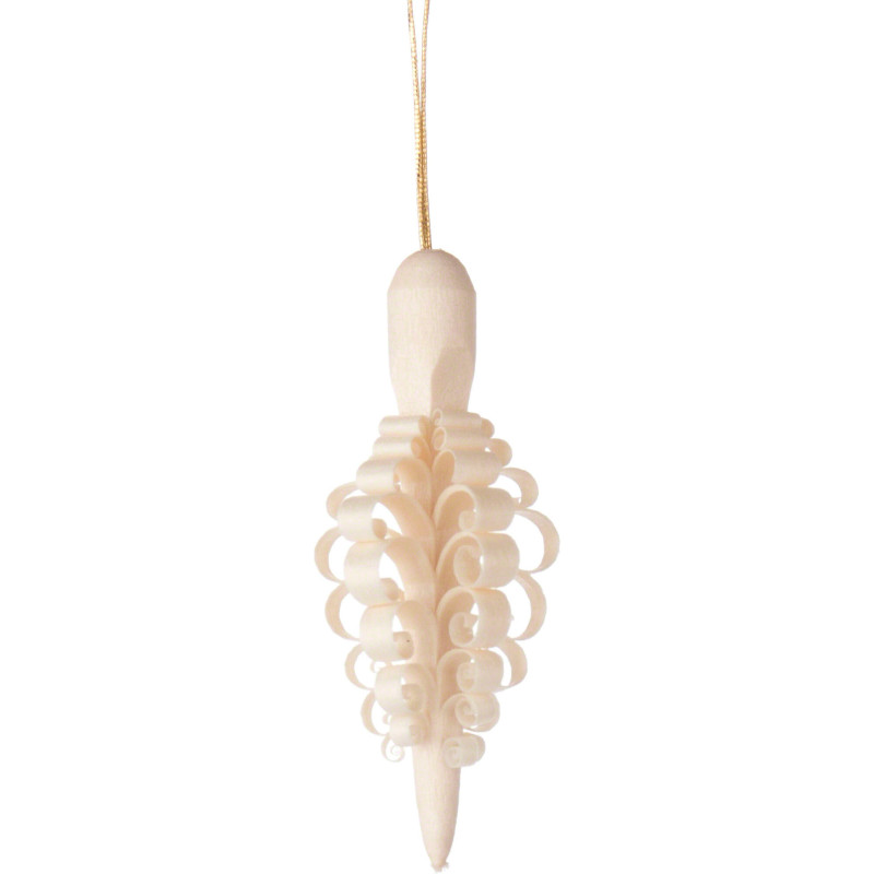 Tree Ornament - Wood Chip Pin - Set of 6 - 6 cm / 2.4 inch