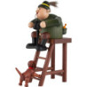 Räuchermännchen Jäger auf Hochsitz - 27 cm