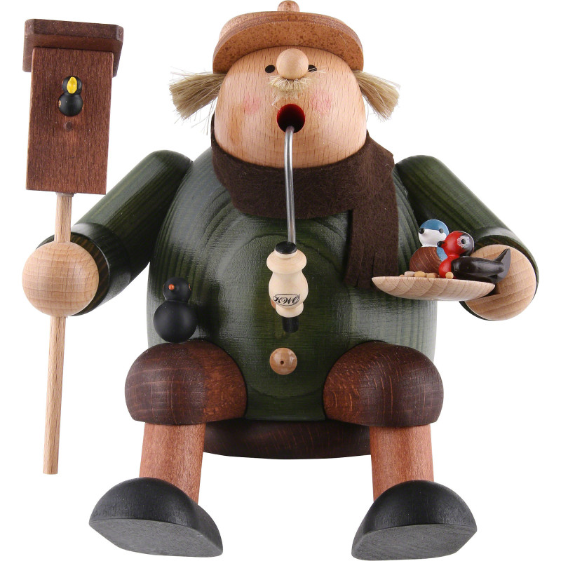 Smoker - Bird Lover - Shelf Sitter - 17 cm / 7 inch