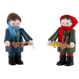 Thiel-Figuren Striezelkinder - bunt - 2-teilig - 6 cm