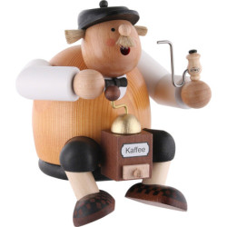 Smoker - Saxony Coffee Lover - Shelf Sitter - 15 cm / 6 inch
