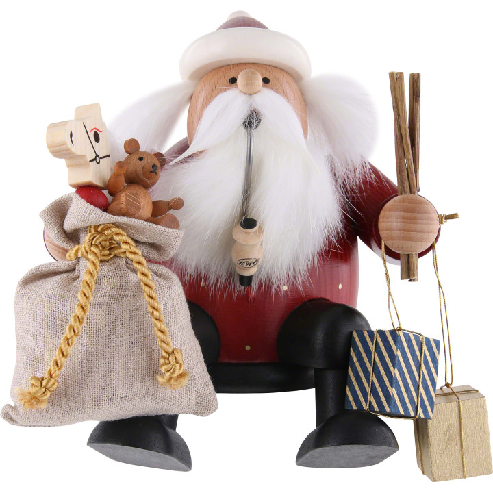 Räuchermännchen Weihnachtsmann - Kantenhocker - 16 cm